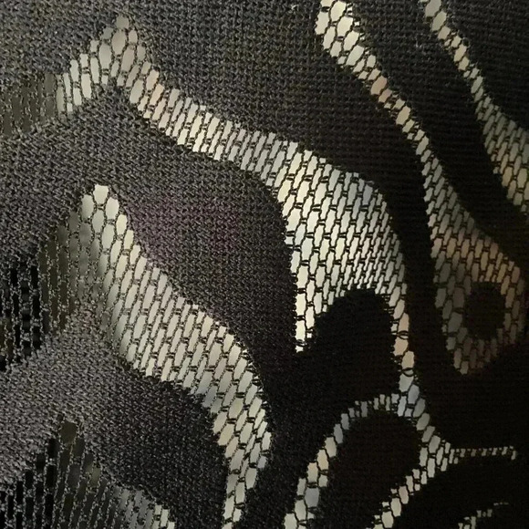 Moss Rose Black Mesh Boho Tassel Kimono One Size Fringe Western Whimsigoth Maxi - Picture 7 of 8